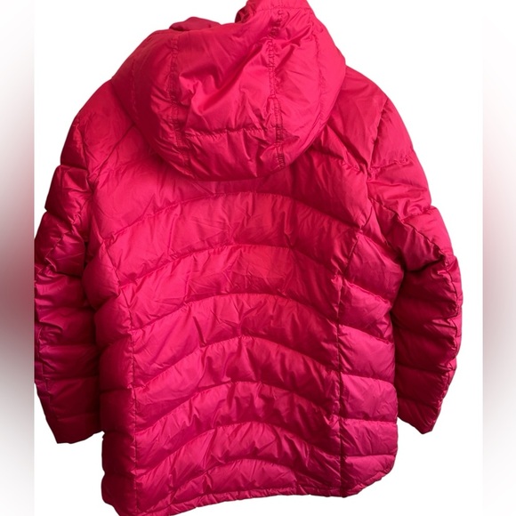 Lands' End Women's Plus 18 XLP Down Puffer Coat Removable Hood Pink Warm - Picture 7 of 7